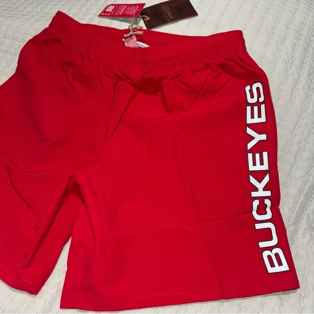New Mitchell & Ness Mens NCAA‎ Ohio State Buckeyes Game Day Shorts. Small